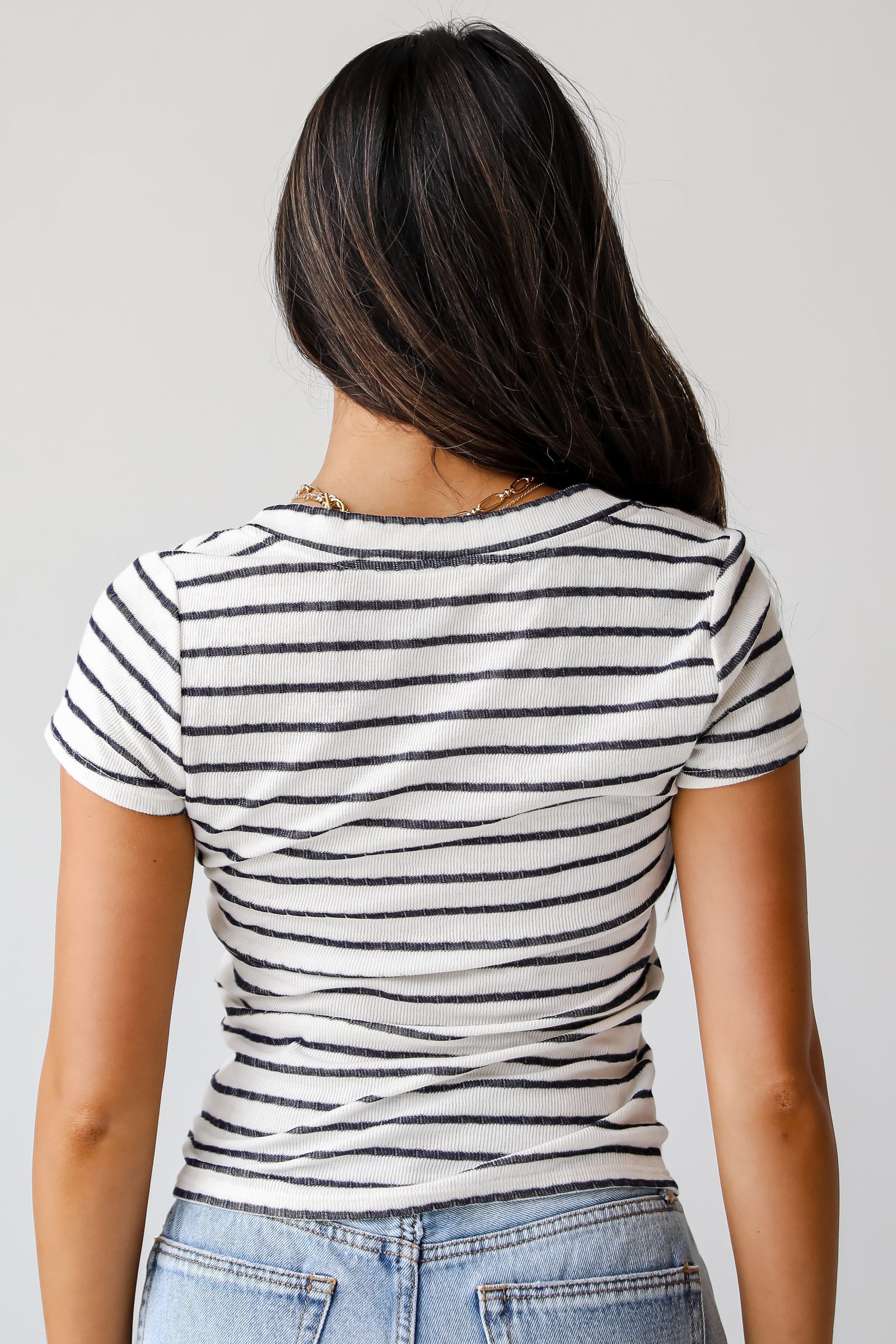 Meghan Striped Tee WE13